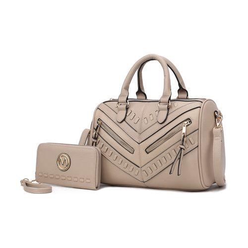 Load image into Gallery viewer, Lara Vegan Leather Women&#39;s Satchel with Wallet - A Touch of Luxury
