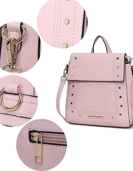 MKF Collection Elke Vegan Leather Women Convertible Backpack Bag