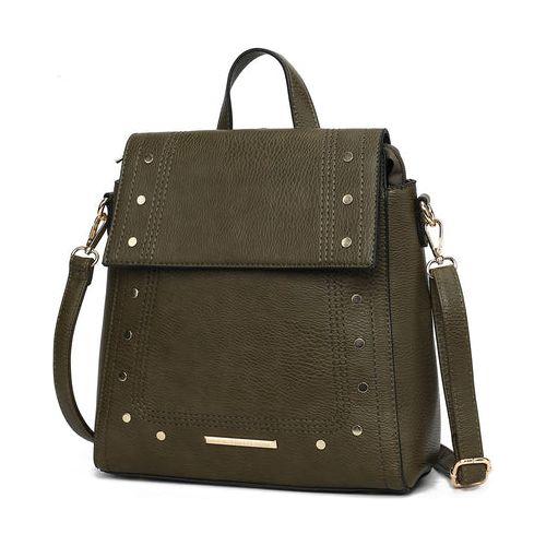 Load image into Gallery viewer, MKF Collection Elke Vegan Leather Women Convertible Backpack Bag
