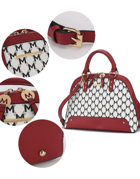 Frida Vegan Leather Women Satchel with Matching Wallet