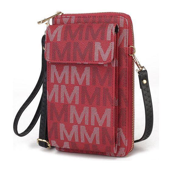 Cossetta Cell Phone Crossbody Wallet Handbag Vegan Leather Women