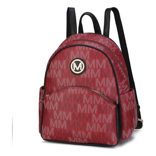 Load image into Gallery viewer, Palmer Vegan Leather Signature logo print Women Backpack
