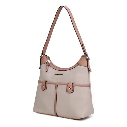 Load image into Gallery viewer, Harper Vegan Color Block Leather Women Shoulder Bag
