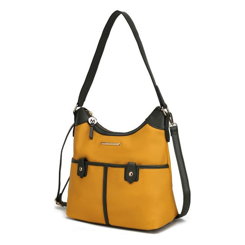 Load image into Gallery viewer, Harper Vegan Color Block Leather Women Shoulder Bag
