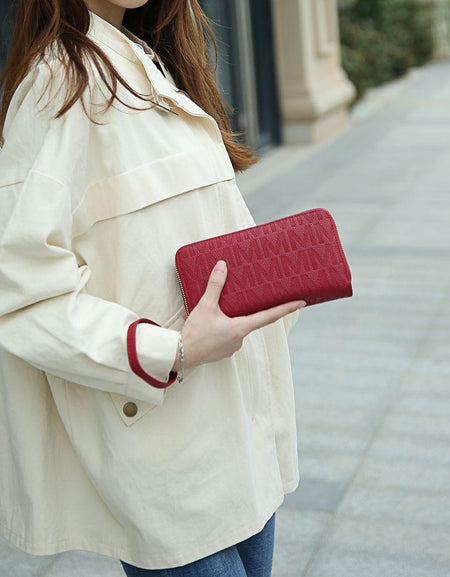 Lisbette Embossed M Signature Wallet - A Touch of Elegance