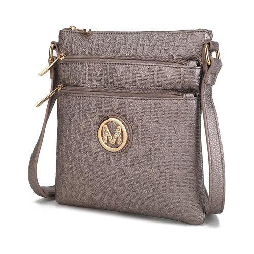 Load image into Gallery viewer, Lennit Embossed M Signature Crossbody Bag - A Touch of Luxury
