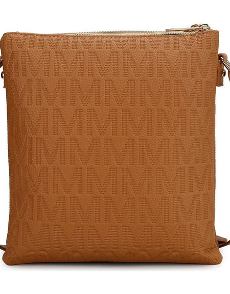 MKF Collection Janni Signature Embossed Crossbody Bag - A Luxe Essentials