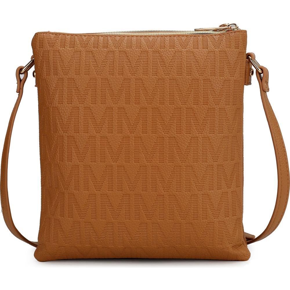 MKF Collection Janni Signature Embossed Crossbody Bag - A Luxe Essentials