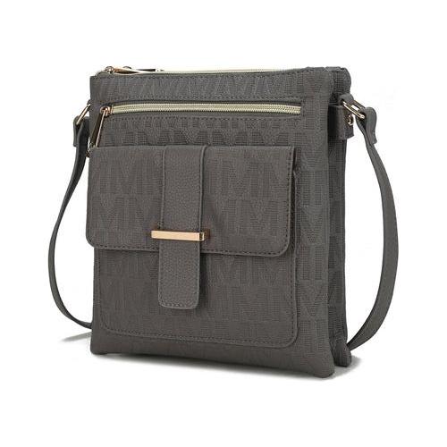 Load image into Gallery viewer, MKF Collection Janni Signature Embossed Crossbody Bag - A Luxe Essentials
