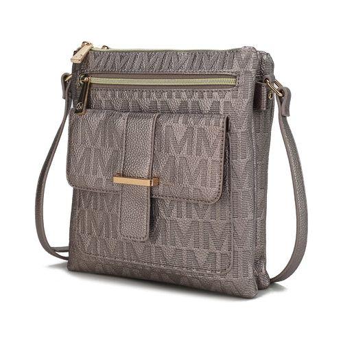 MKF Collection Janni Signature Embossed Crossbody Bag - A Luxe Essentials