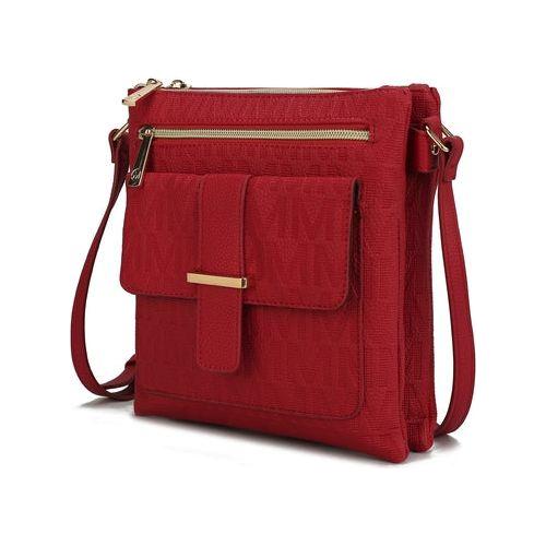 MKF Collection Janni Signature Embossed Crossbody Bag - A Luxe Essentials