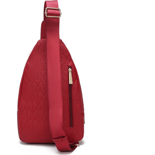 Load image into Gallery viewer, Cleisy M logo Embossed Vegan Leather Women Sling Bag
