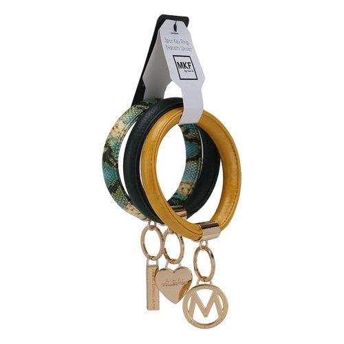 Load image into Gallery viewer, Jasmine Vegan Leather Women Bangle Wristlet Keychain set
