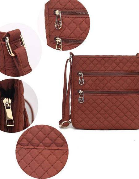 Lainey Solid Quilted Cotton Women Crossbody Bag