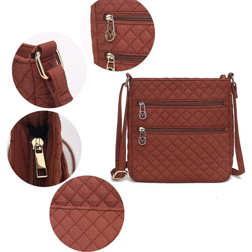 Load image into Gallery viewer, Lainey Solid Quilted Cotton Women Crossbody Bag
