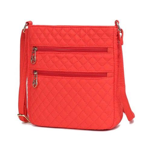 Load image into Gallery viewer, Lainey Solid Quilted Cotton Women Crossbody Bag
