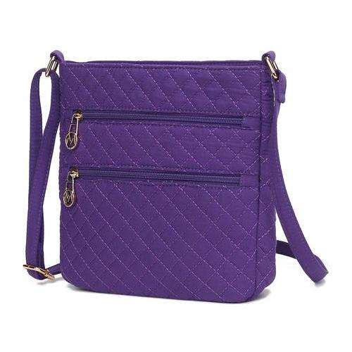 Load image into Gallery viewer, Lainey Solid Quilted Cotton Women Crossbody Bag
