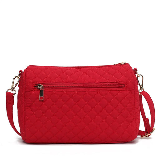 Load image into Gallery viewer, MKF Collection Rosalie Solid Quilted Cotton Women Shoulder Bag
