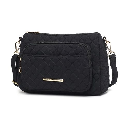 Load image into Gallery viewer, MKF Collection Rosalie Solid Quilted Cotton Women Shoulder Bag
