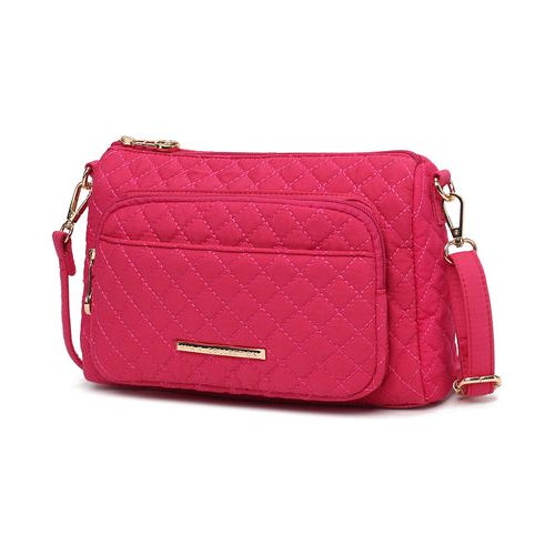 Load image into Gallery viewer, MKF Collection Rosalie Solid Quilted Cotton Women Shoulder Bag
