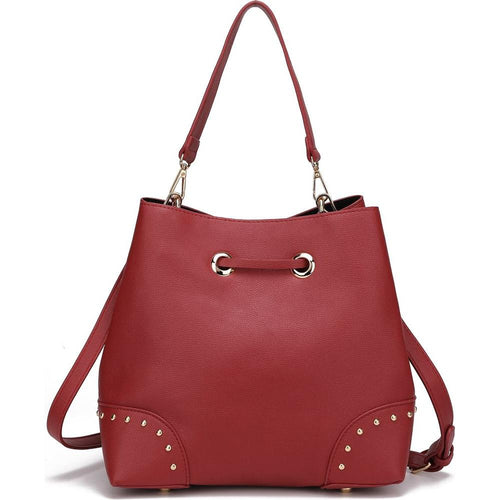 Load image into Gallery viewer, Callie Solid Bucket Bag with matching Wallet
