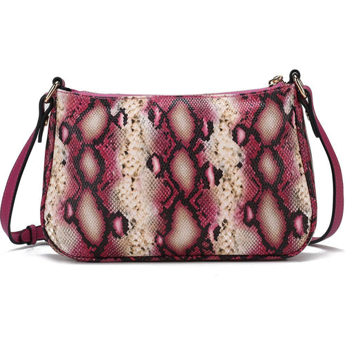 Load image into Gallery viewer, Essie Snake Embossed Vegan Leather Crossbody
