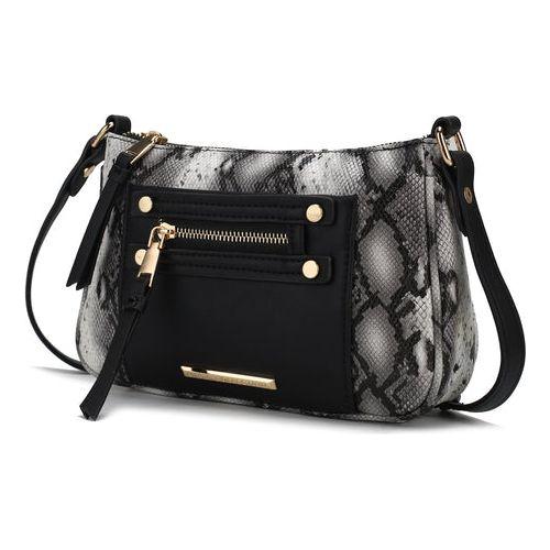 Load image into Gallery viewer, Essie Snake Embossed Vegan Leather Crossbody
