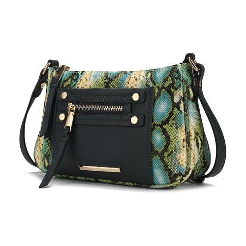 Load image into Gallery viewer, Essie Snake Embossed Vegan Leather Crossbody
