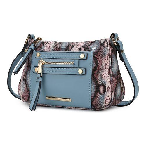 Load image into Gallery viewer, Essie Snake Embossed Vegan Leather Crossbody
