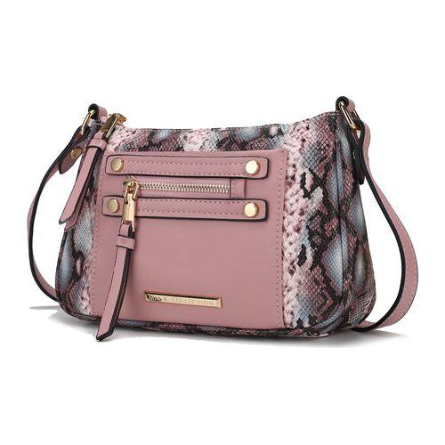 Load image into Gallery viewer, Essie Snake Embossed Vegan Leather Crossbody
