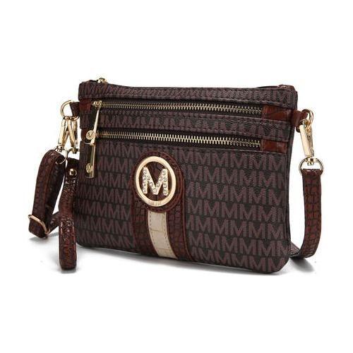 Load image into Gallery viewer, MKF Collection Tarren Signature Crossbody/ Wristlet Bag by Mia K
