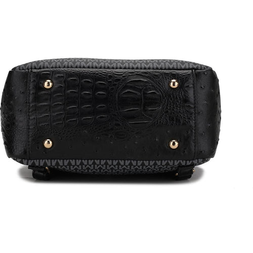 Load image into Gallery viewer, Leidy M Signature/Croco Backpack
