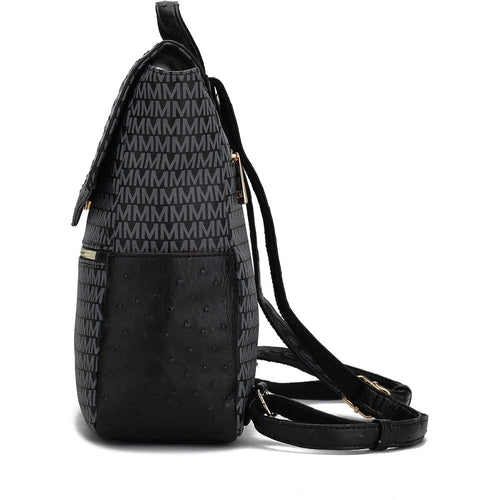 Load image into Gallery viewer, Leidy M Signature/Croco Backpack
