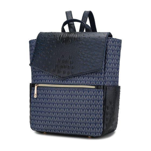 Load image into Gallery viewer, Leidy M Signature/Croco Backpack
