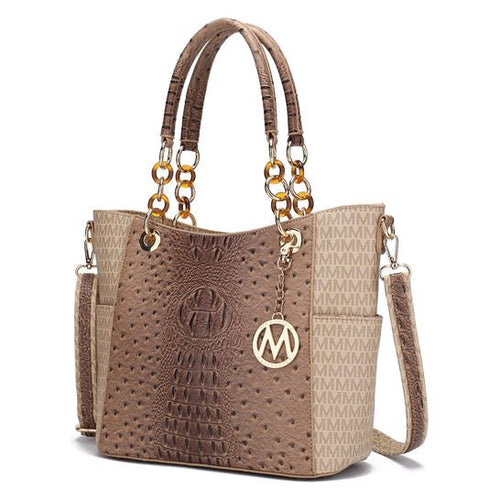 Load image into Gallery viewer, MKF CollectionMiriam Signature Tote Handbag Women by Mia K
