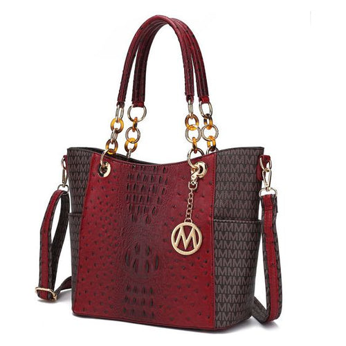 Load image into Gallery viewer, MKF CollectionMiriam Signature Tote Handbag Women by Mia K
