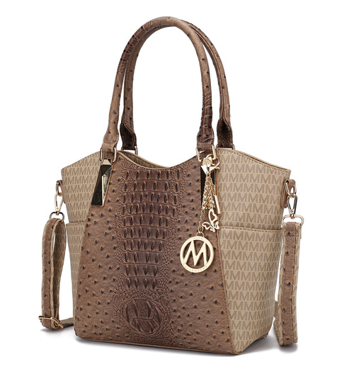 Kristal M Signature Tote Bag in Vegan Leather