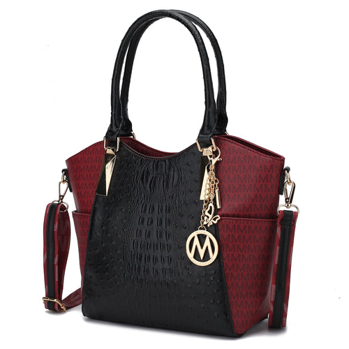 Load image into Gallery viewer, Kristal M Signature Tote Bag in Vegan Leather
