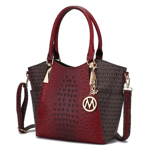 Load image into Gallery viewer, Kristal M Signature Tote Bag Vegan Leather Women
