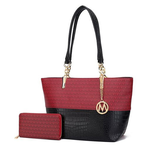 Load image into Gallery viewer, MKF CollectionSasha Tote Handbag Vegan Leather Women by Mia K
