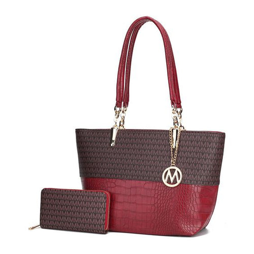 Load image into Gallery viewer, MKF CollectionSasha Tote Handbag Vegan Leather Women by Mia K
