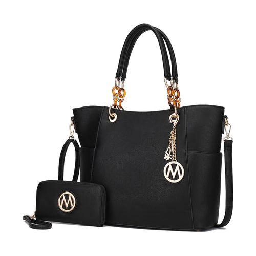 MKF Collection Bonita Tote Handbag & Wallet Set Vegan Leather by Mia K