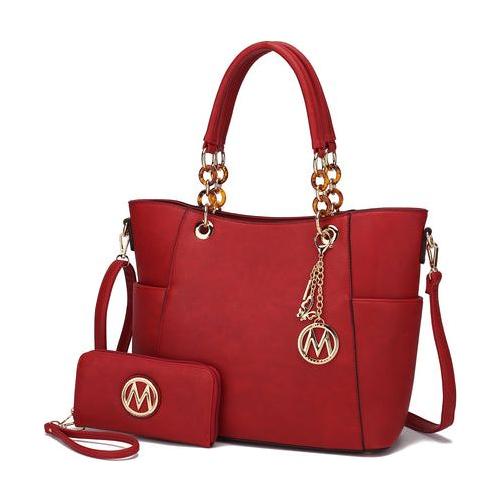 MKF Collection Bonita Tote Handbag & Wallet Set Vegan Leather by Mia K