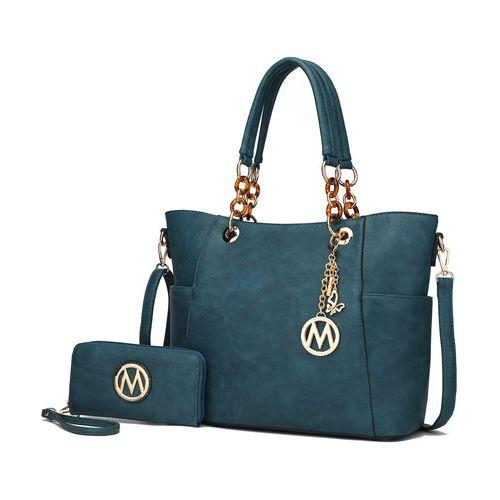 Load image into Gallery viewer, MKF Collection Bonita Tote Handbag &amp; Wallet Set Vegan Leather by Mia K
