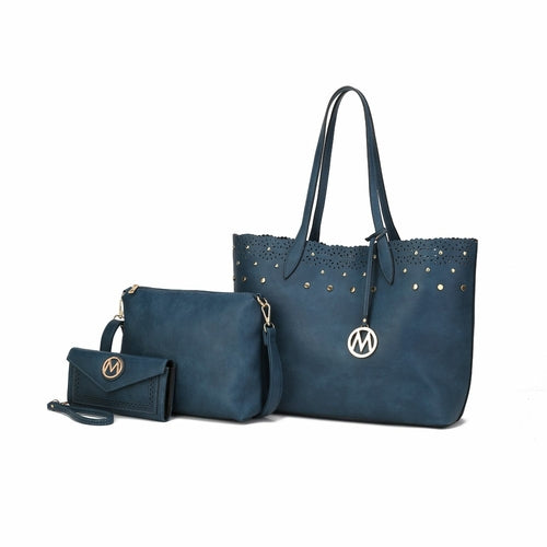 Load image into Gallery viewer, Mariahna 3 Pcs Shopper Tote, crossbody and Wallet.
