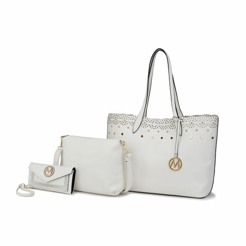 Load image into Gallery viewer, Mariahna 3 Pcs Shopper Tote, crossbody and Wallet.
