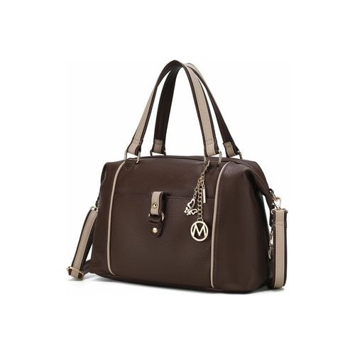 Load image into Gallery viewer, MKF Collection Opal Lightweight Satchel Bag Vegan Leather by Mia K
