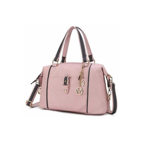 Load image into Gallery viewer, MKF Collection Opal Lightweight Satchel Bag Vegan Leather by Mia K
