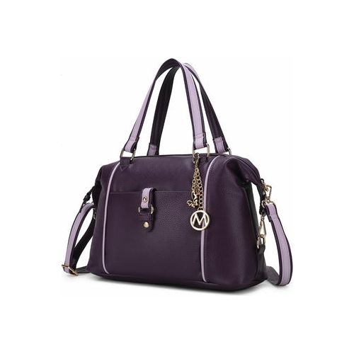 Load image into Gallery viewer, MKF Collection Opal Lightweight Satchel Bag Vegan Leather by Mia K
