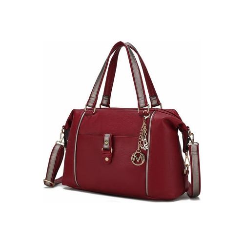 Load image into Gallery viewer, MKF Collection Opal Lightweight Satchel Bag Vegan Leather by Mia K
